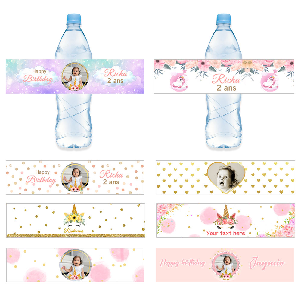 Wedding Water Supply - Adesivi per bottiglie d'acqua per feste
