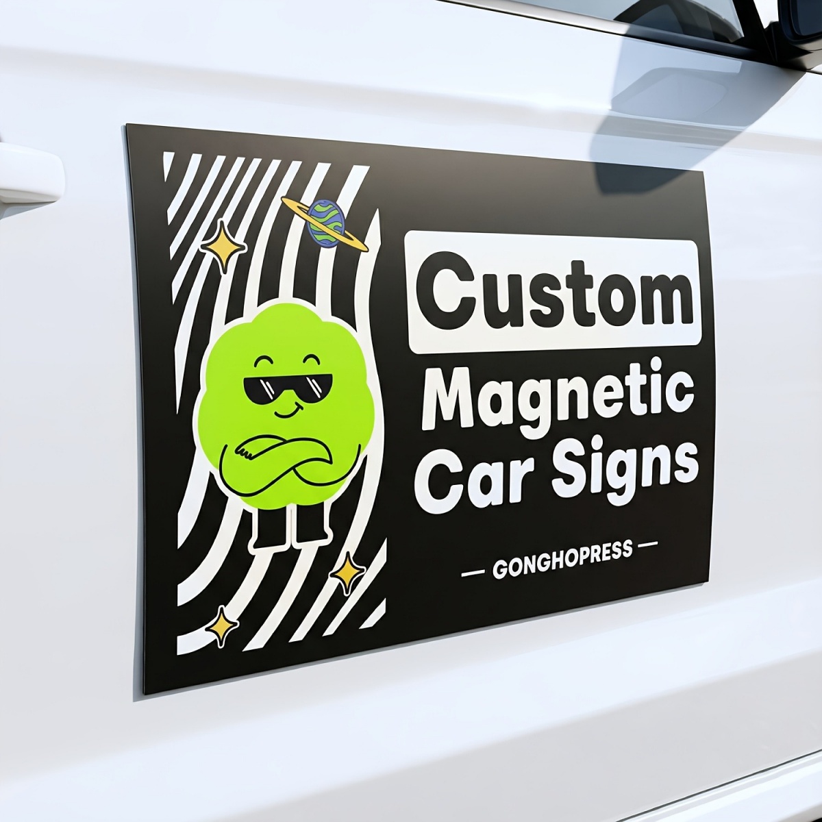Wedding Support - Adesivi Magnetici Personalizzabili per Auto -