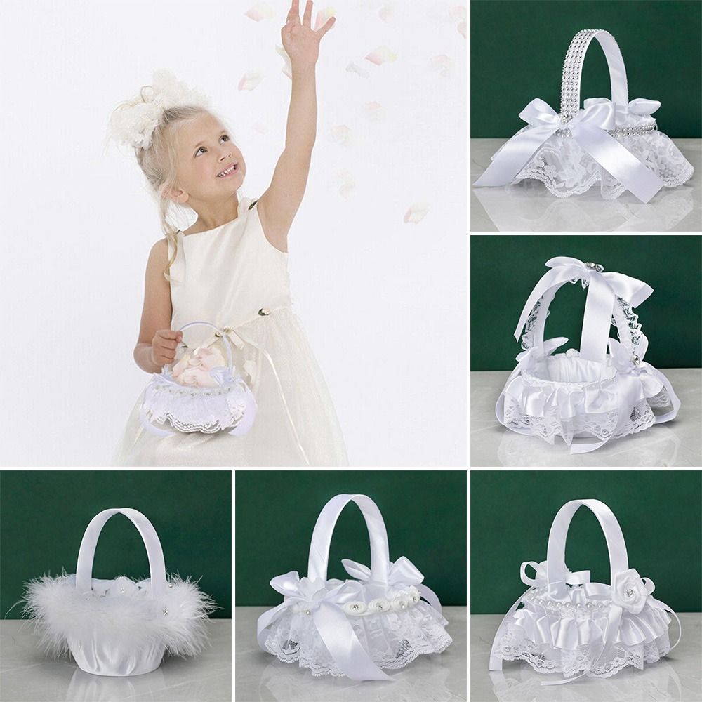 Flower Girl Basket - Cerimonia strass decorazioni per la casa