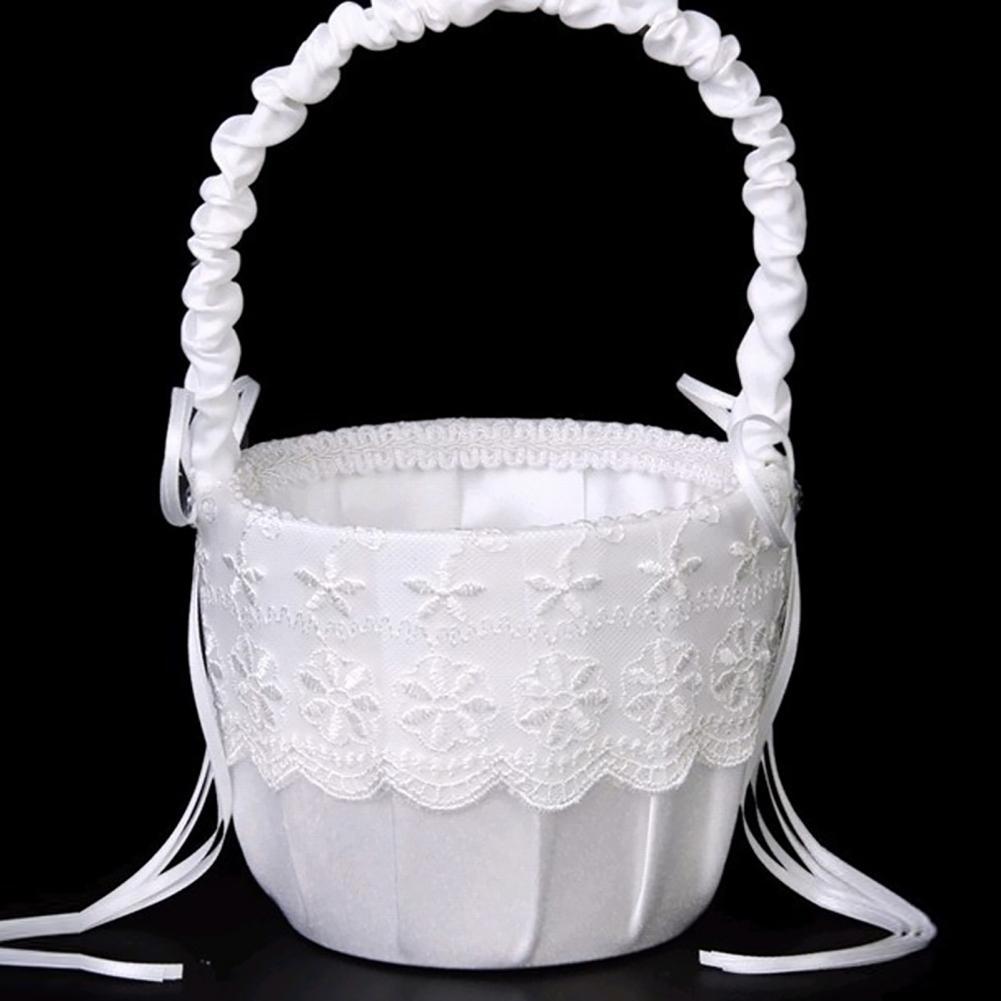 Romantico fiore perla Bowknot  - Flower Girl Basket recensione e prezzo