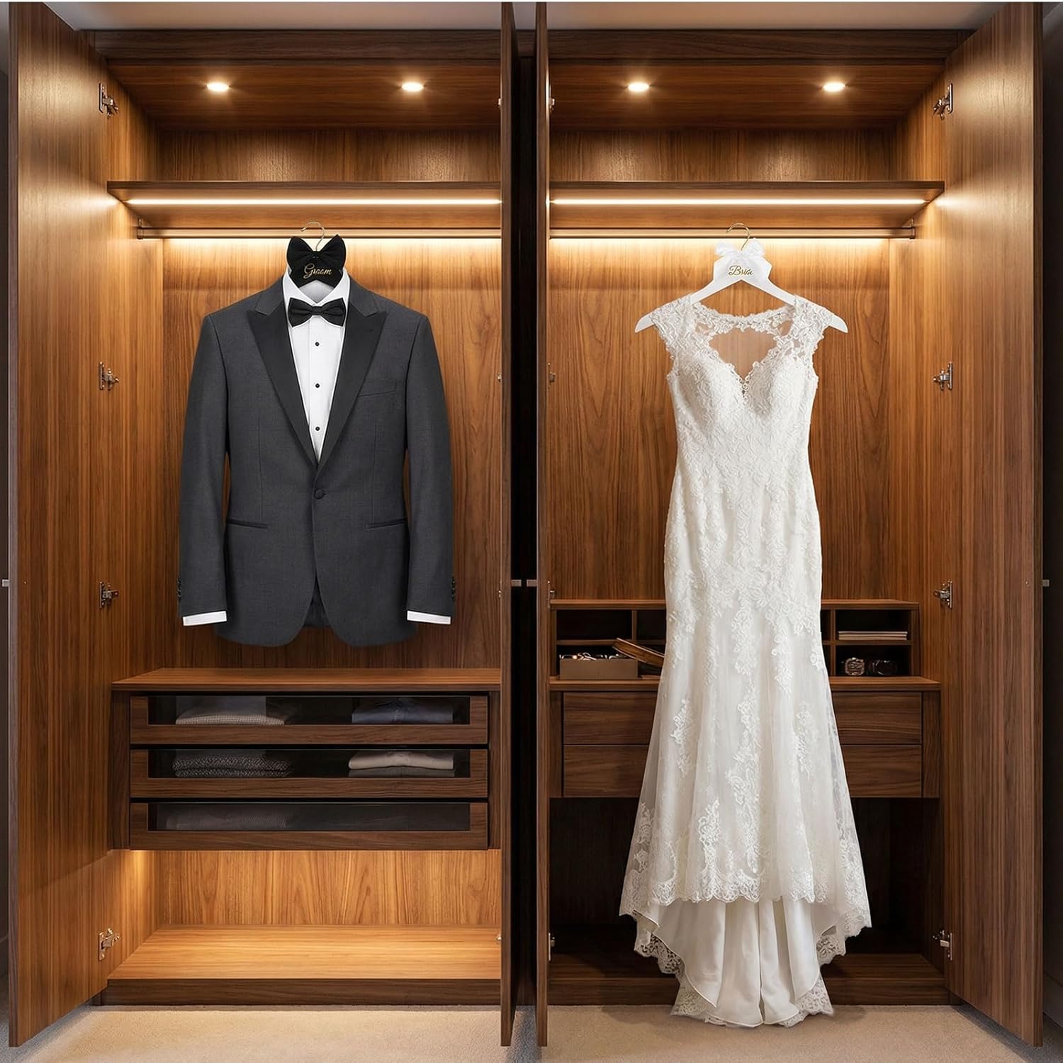 Set di 2 appendiabiti in legno - Suit Supply Wedding Party recensione e prezzo